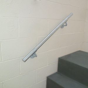 Wall mounted Steel Handrail in Galvanised Finish – Select your length – Type FDHR11G