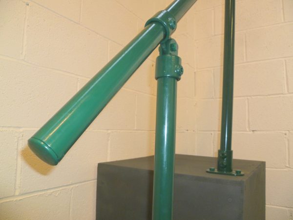 Floor Mounted Black, Green or White Steel Handrail (42mm Diameter Tube) – Suits any angle of steps, paths, ramps or driveways and can be mounted to any flat surface quickly and easily
