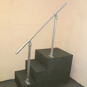 Floor Mounted Galvanised Steel Handrail 750mm