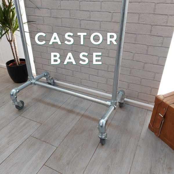 Industrial Clothes Rail with top shelf – OSSETT