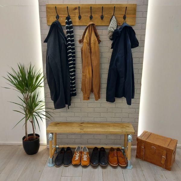 Hallway Shoe Bench – Scandi style – The Jönköping