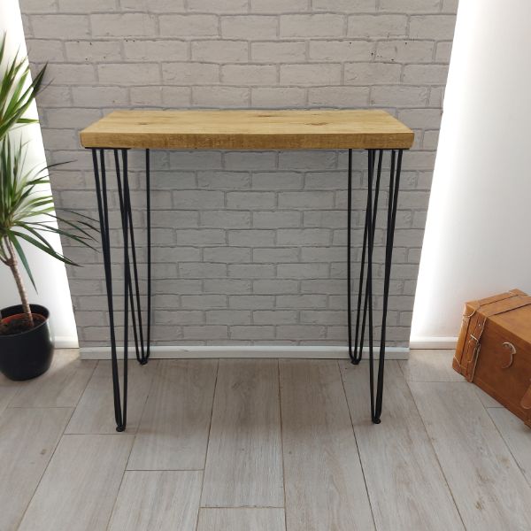 Wooden Console Table with Four Hair Pin Legs – The ELLAND