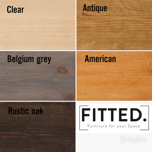 Solid wood shelf – Anthracite Metal Brackets – ACKWORTH