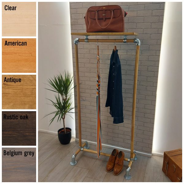 Clothes Rail with top shelf – Scandi Style – Södertälje