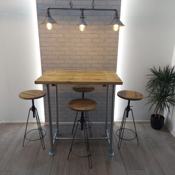 Industrial Bar Table in Solid Wood  – The COTTINGHAM