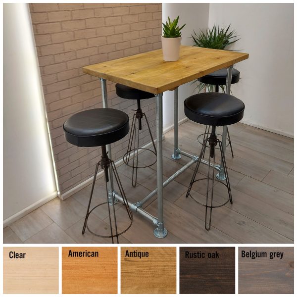 Industrial Breakfast Bar Table – The DENBY DALE